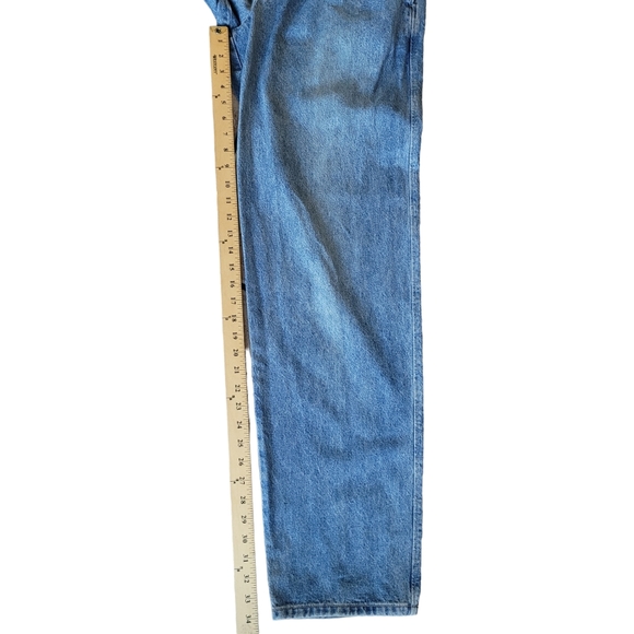 80s Calvin Klein Jeans Mens 31 Blue Denim Straight Leg Pleated 80s USA Made - Picture 9 of 13